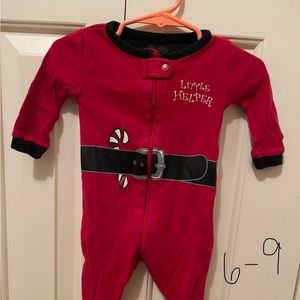 6-9m Christmas Footies
